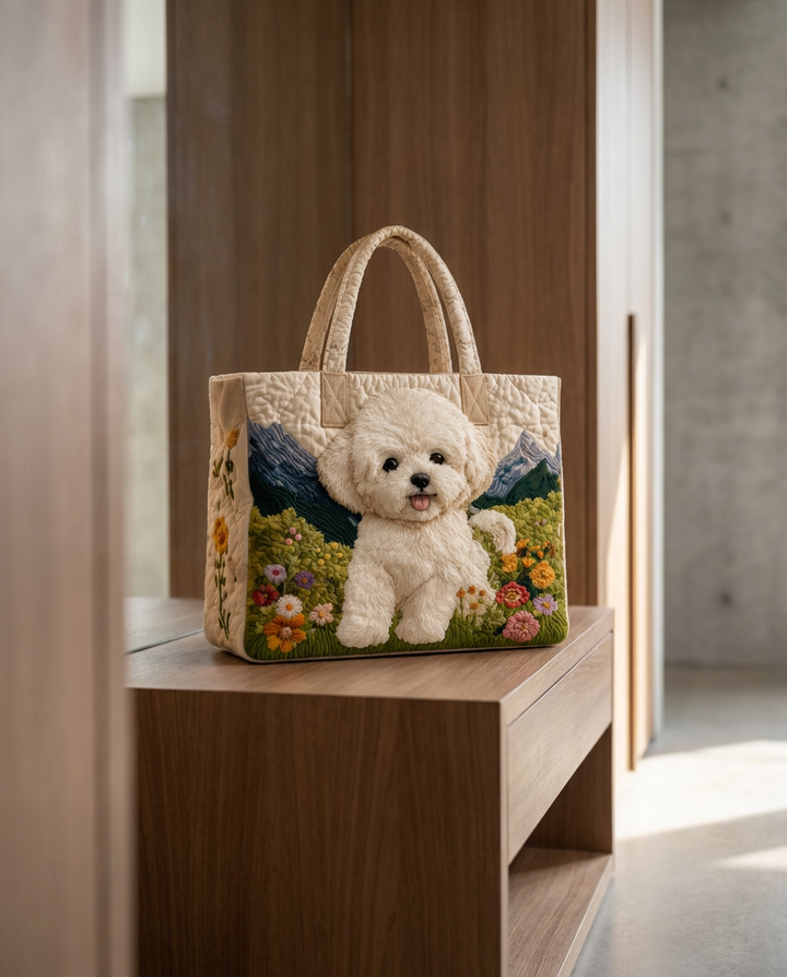 Sac fourre-tout matelassé - Chien Enchanté