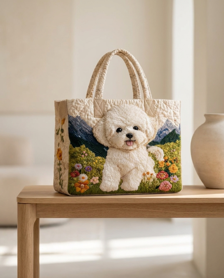 Sac fourre-tout matelassé - Chien Enchanté