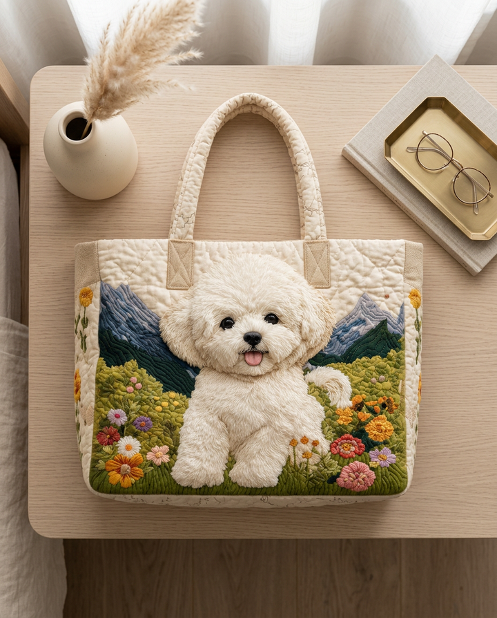 Sac fourre-tout matelassé - Chien Enchanté