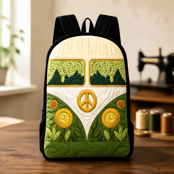 Sac à dos matelassé Van Life – Bretelles noires
