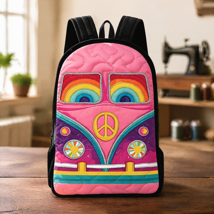 Sac à dos matelassé Hippie Spirit – Bretelles noires