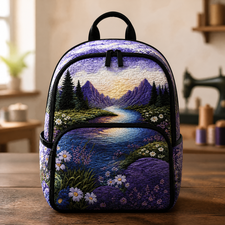 Sac à dos matelassé Lilac Mountain Bloom