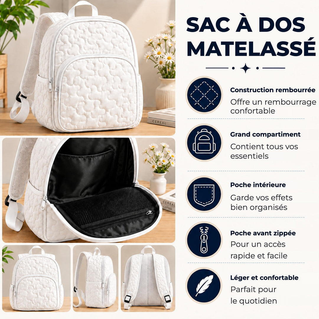 Sac à dos matelassé Sun & Montagnes