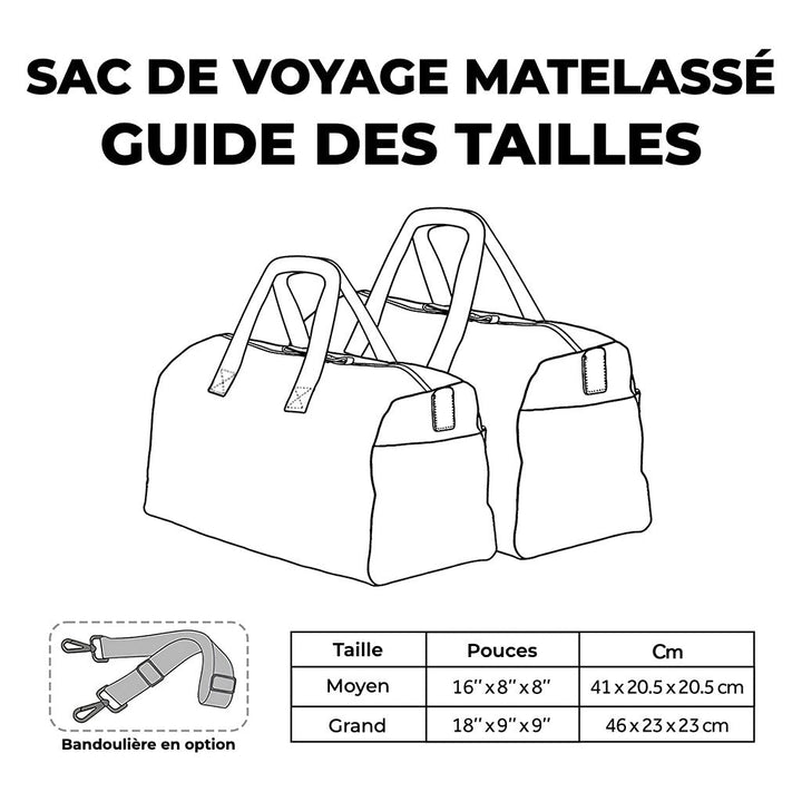 Sac de voyage matelassé Wanderlust Wheels