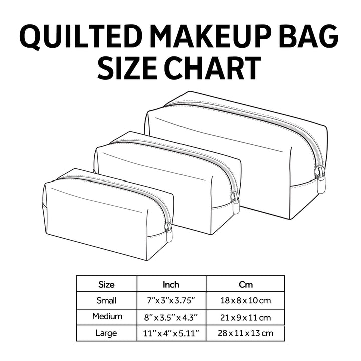 Trousse de Maquillage Matelassée Happy Flock